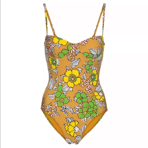 Tory Burch Printed Underwire Brown Wallpaper Floral - Picture 6 of 16